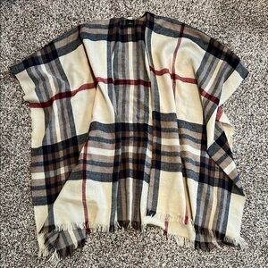 Plaid Shawl Wrap